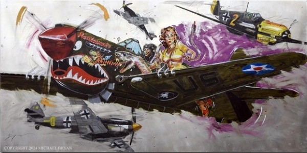 "Rattle! Rattle!" Original Mixed Media on Aluminum