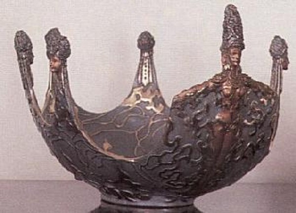 "Ocean Bowl II" Bronze Object of Art by Erte
