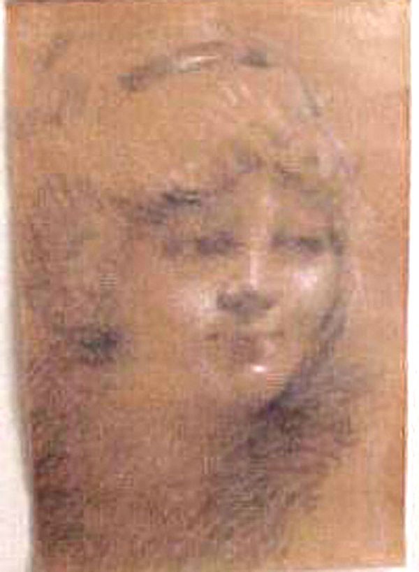 "Untitled Portrait II" Original Pastel by William Henry Clapp
