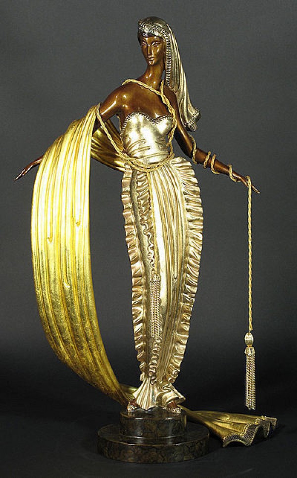 "American Millionairess" Bronze Sculpture by Erte