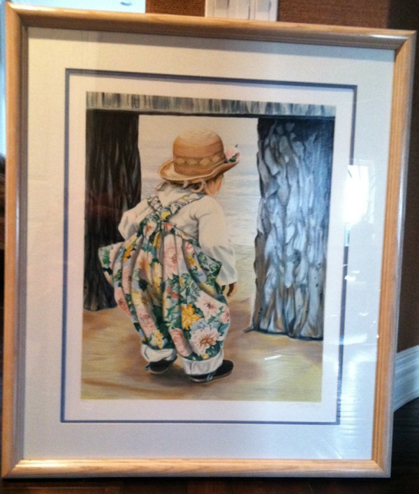 "Alexandra" Framed Serigraph by Susan Rios