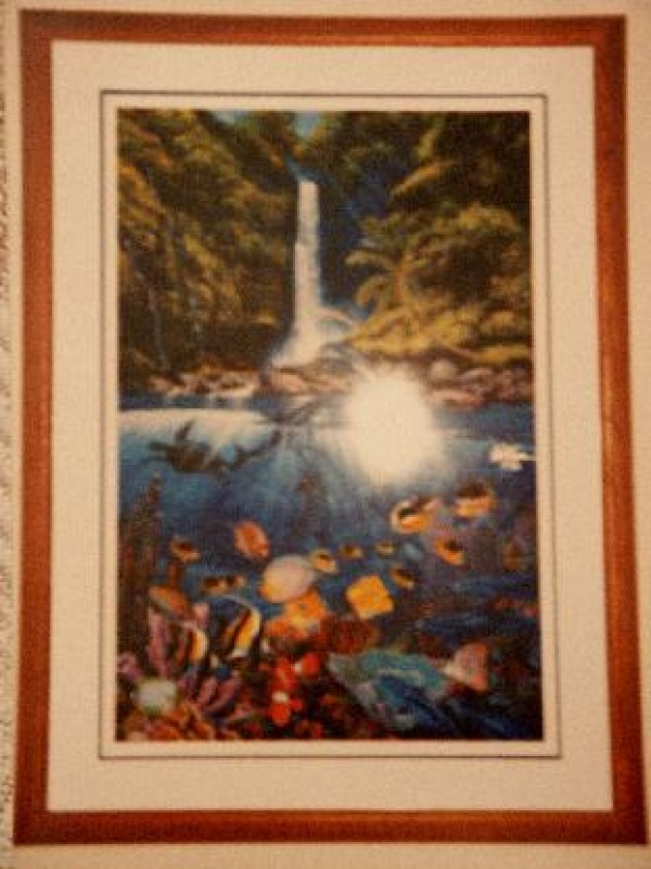 "Eternal Rainbow" Framed Mixed Media Graphic with Remarque by Christian Riese Lassen