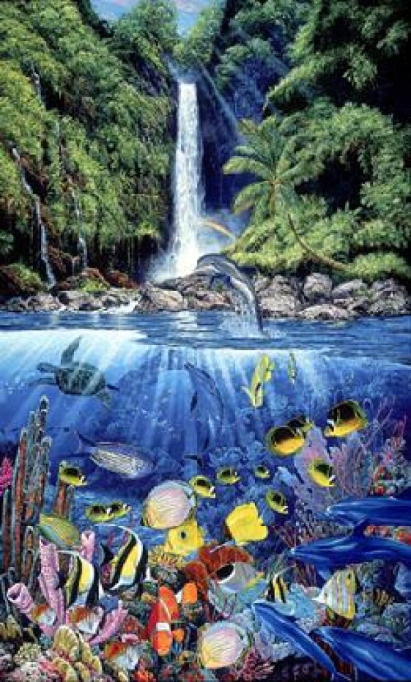 "Eternal Rainbow" Mixed Media Graphic with Remarque by Christian Riese Lassen