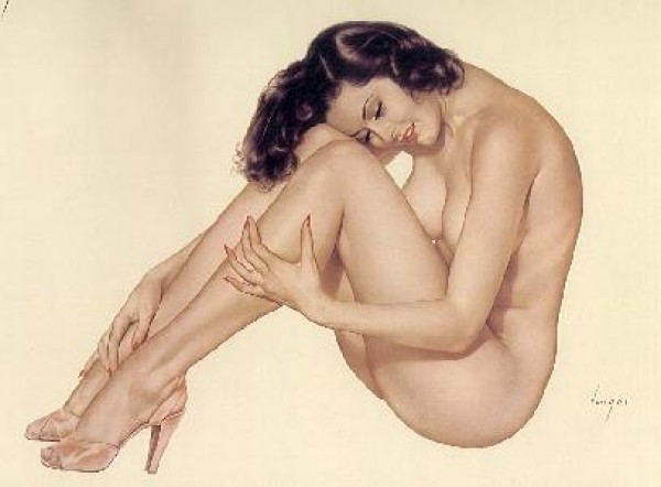 Legacy Nude #8, "Nice & Easy" Lithograph/Arches by Alberto Vargas