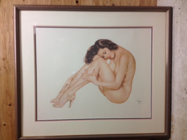 Legacy Nude #8, "Nice & Easy" Lithograph/Arches by Alberto Vargas
