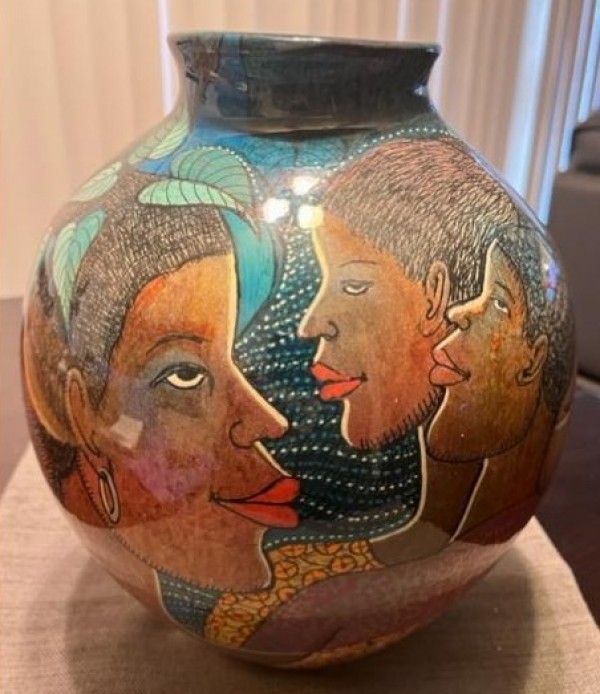"Women of Color" hand-blown glass by Dudley Vaccianna, 