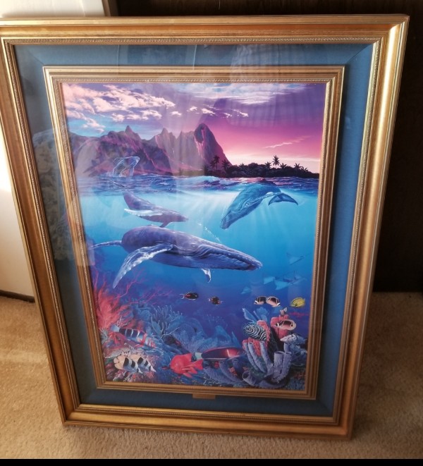 "Hawaiian Sea Passage " Mixed Media Lassengraph by Christian Riese Lassen