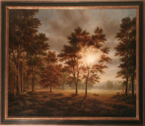 "Irradicated Forest" Framed Original Oil/Board by Thomas Locker