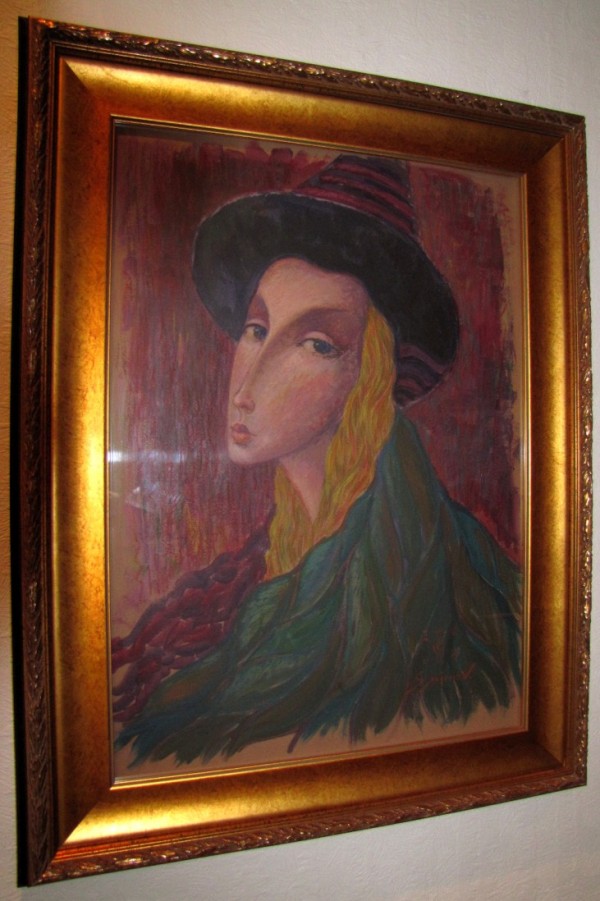 "Columbina" Original Oil/Board by Sergey Smirnov