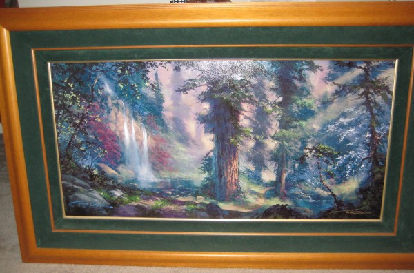 "Untitled Wooded Scene" Framed Cibachrome by James Coleman