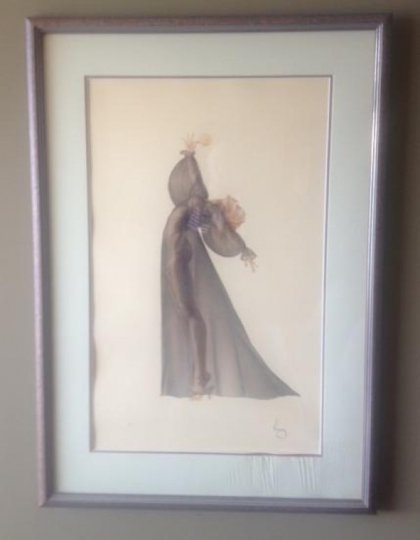 "Sheer Elegance" Framed Lithograph/Arches by Alberto Vargas