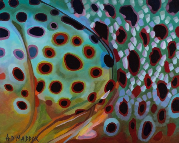 "Brown XXI" Fishing Giclee on Canvas by A D Maddox