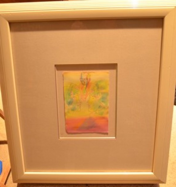 "The Pyramid" Original Acrylic & Pen on Paper by Peter Max