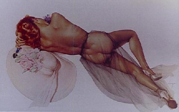 "World War II" Lithograph/Opalesque by Alberto Vargas