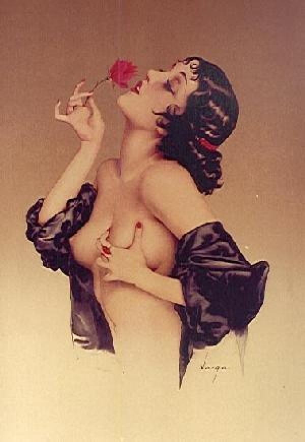 "Memories of Olive" Lithograph/Arches by Alberto Vargas