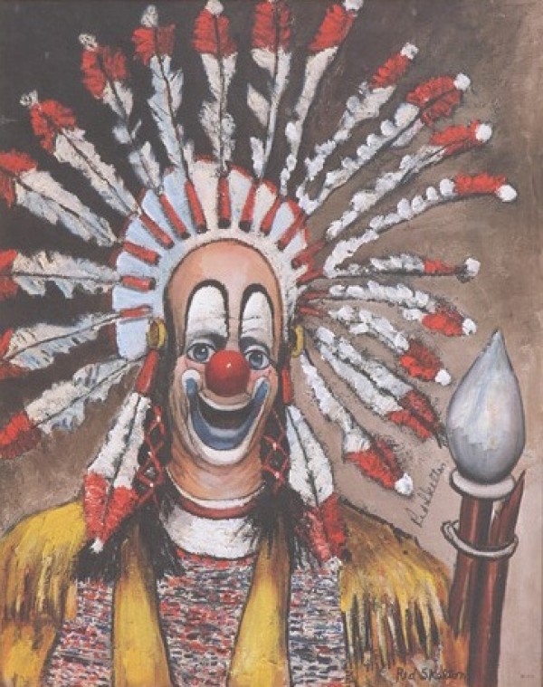 "Indian Clown" Open Edition Lithograph by Red Skelton