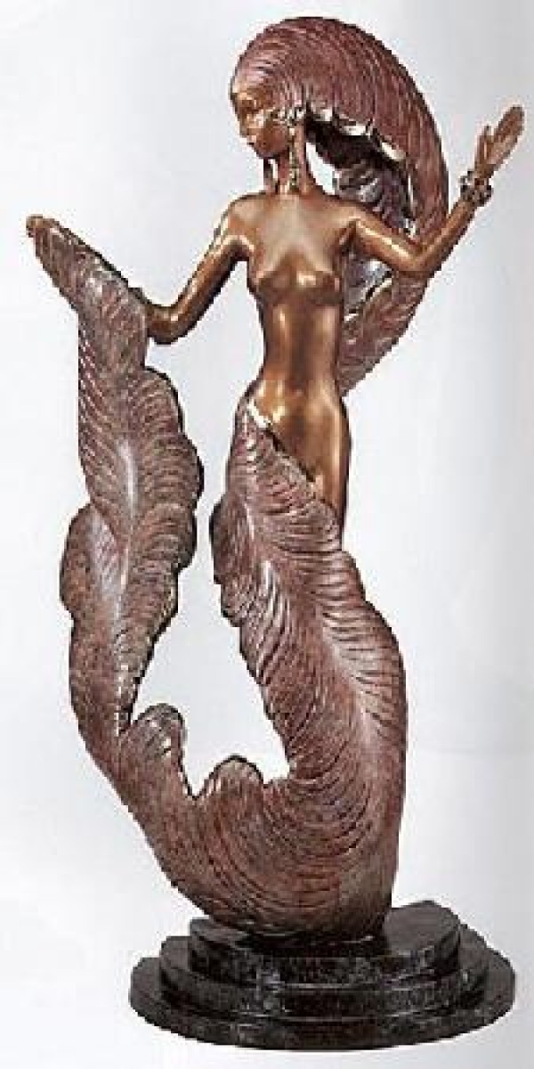 "Folies Bergere” Bronze Sculpture by Erte
