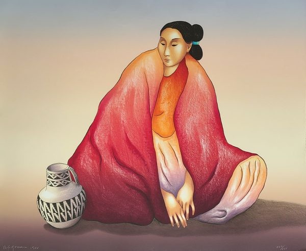"Lucia" RC Gorman Original Lithograph on paper