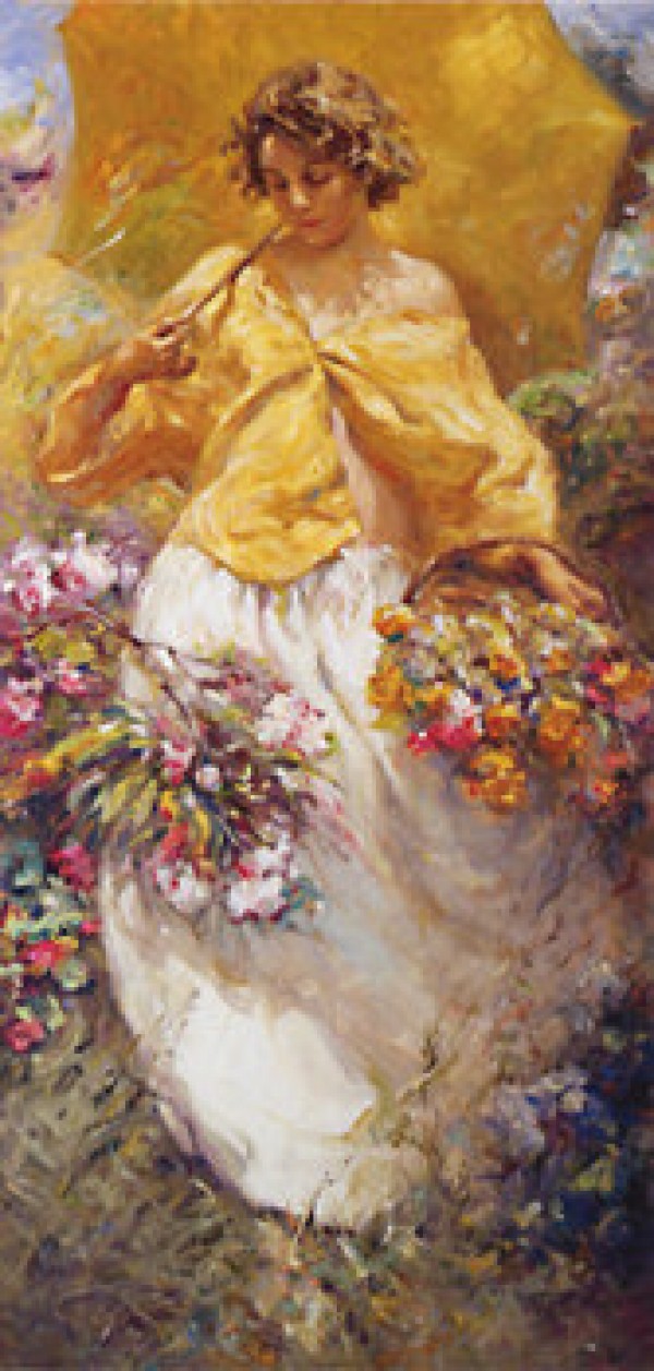 "Fall" from the Four Seasons Suite, Serigraph on Paper by Royo
