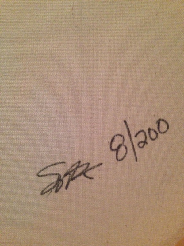 “Mick" (Mickey Mantle) Mixed Media on Canvas by Steve Kaufman