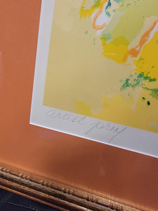 "Along The Rail" Serigraph by LeRoy Neiman