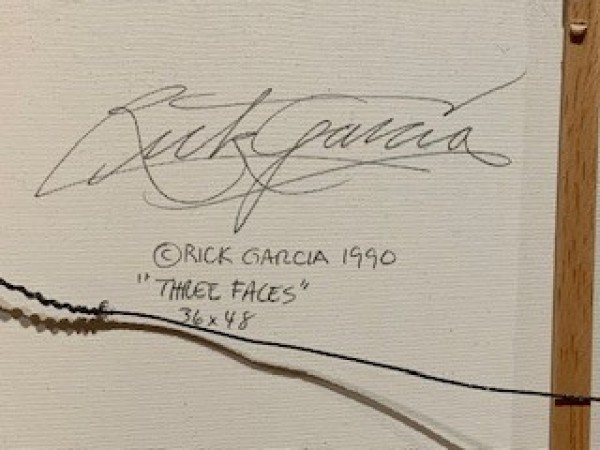"Three Faces" Original Acrylic on Canvas by Rick Garcia