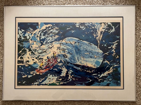 "Blue Whale" Lithograph from the Moby Dick Suite by LeRoy Neiman