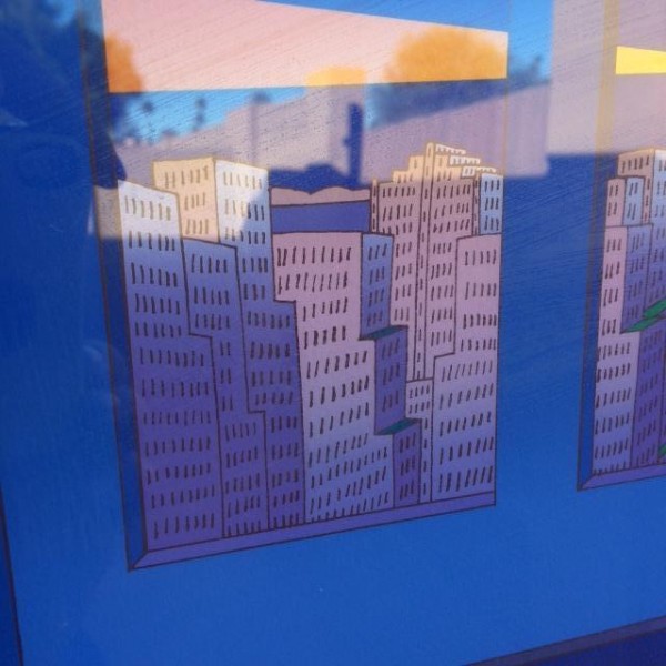 "New York" Lithograph by Jean Michel Folon