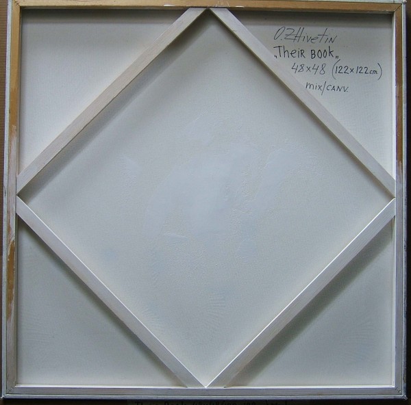 "Their Book" Original Mixed Media on Canvas by Oleg Zhivetin