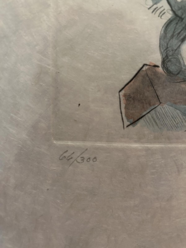 Moses Etching from Our Historial Heritage Suite by Salvador Dali