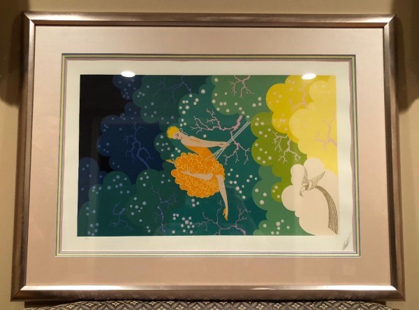 "The Swing" Serigraph on Paper by Erte