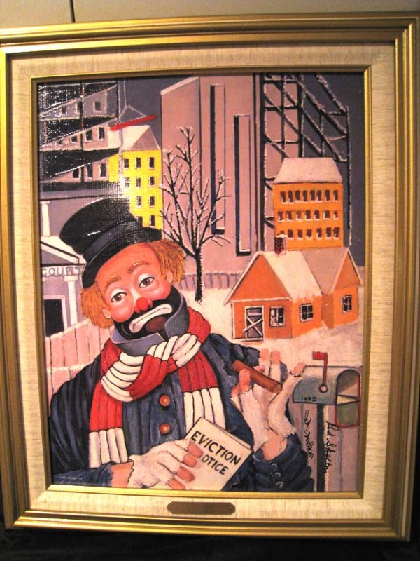 "Love Thy Neighbor" Framed Serigraph/Canvas by Red Skelton