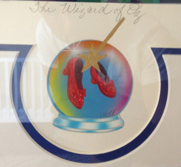"Wizard of Oz" Remarque for this Serigraph by Melanie Taylor Kent