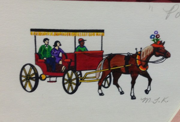 "Portraits in the Part" Remarque for this Serigraph by Melanie Taylor Kent