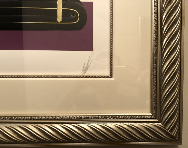 The Salon embossed serigraph with foil stamping by Erte