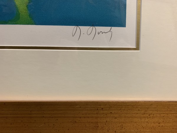 "Marine aux Nuages" Lithograph by Marcel Mouly