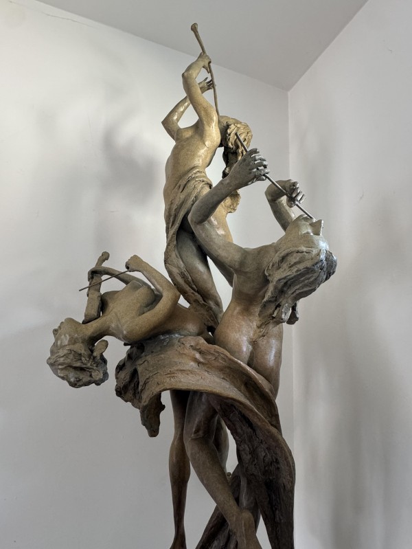 Celebration bronze sculpture by Tuan