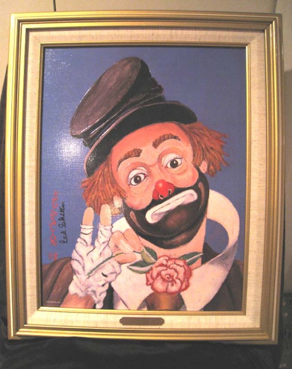 "No Place to Go" Framed Serigraph/Canvas by Red Skelton