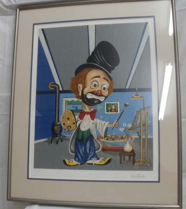 "Freddie's Studio" Framed Serigraph by Red Skelton