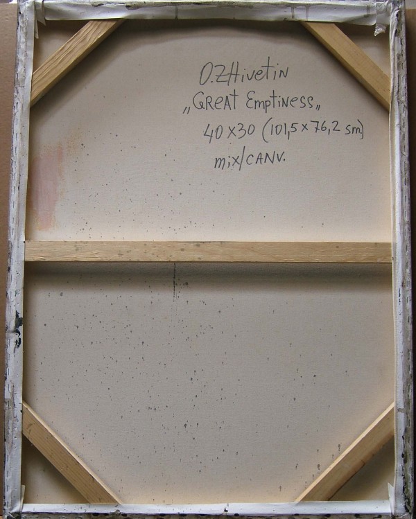 "Great Emptiness" Original Mixed Media on Canvas by Oleg Zhivetin