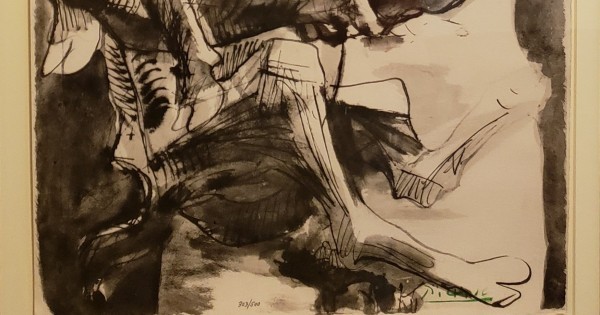 "Etude pour l'Homme au Mouton" (Study for Man with Goat) Lithograph by Pablo Picasso