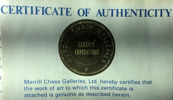 "Peacock for Sophie" "Un Paon Pour Sophie" a Lithograph on Paper by Graciela Rodo Boulanger