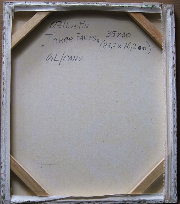 "Three Faces" Original Oil on Canvas by Oleg Zhivetin