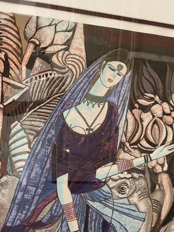 Golden Age of India Serigraph on Paper by Ting Shao Kuang
