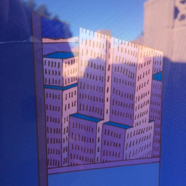 "New York" Lithograph by Jean Michel Folon