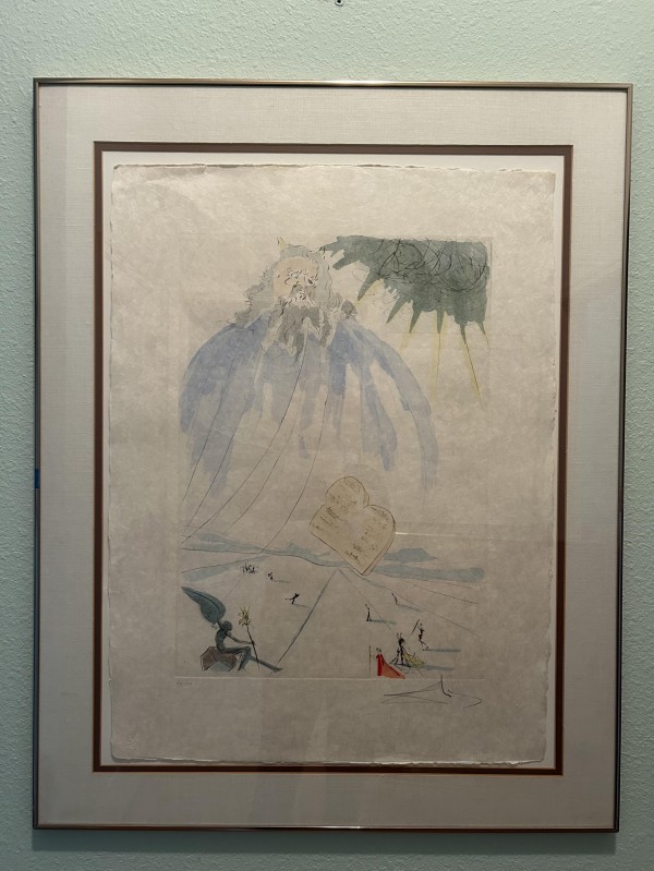 Moses Etching from Our Historial Heritage Suite by Salvador Dali