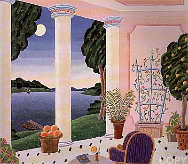 "Plantation" Serigraph on Paper from Thomas McKnight's "Four Corners Suite"