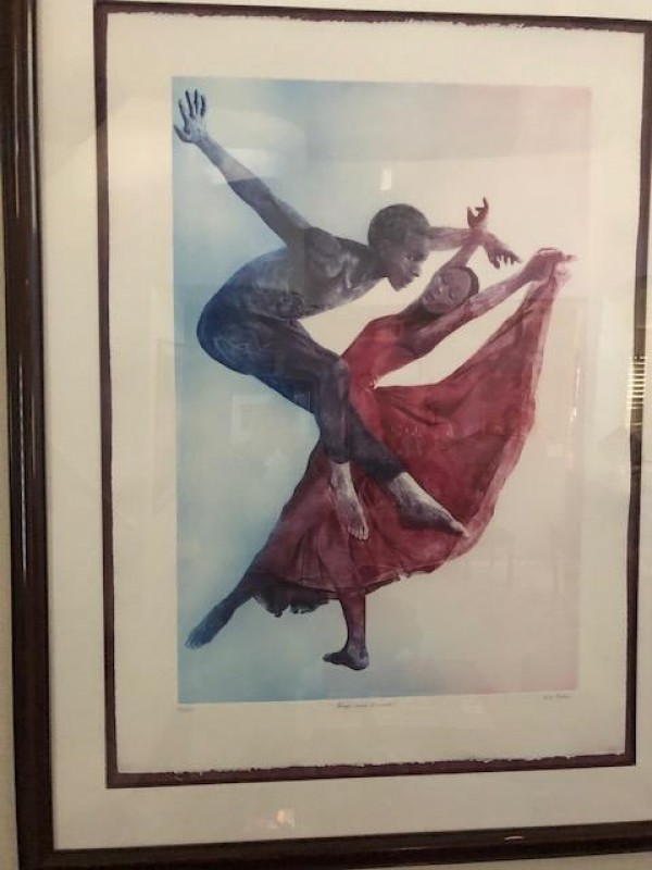 &ldquo;Leaps and Bounds&rdquo; Mezzotint by G H Rothe