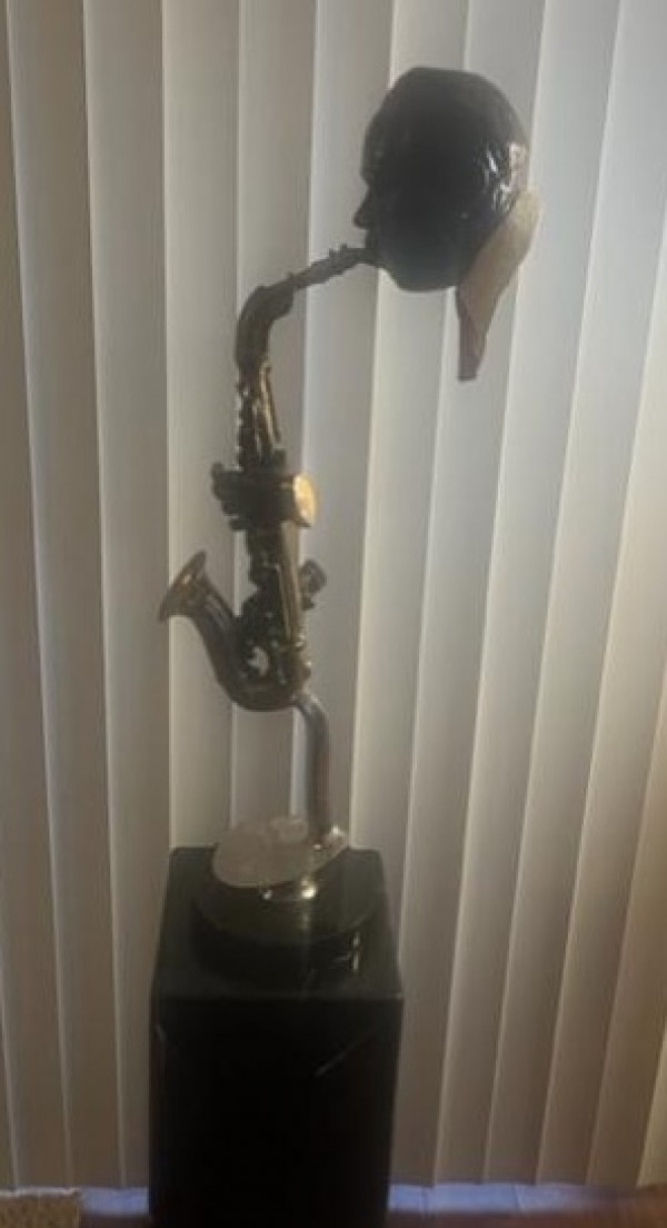 "Charlie Parker" Bronze Sculpture by Ed Dwight