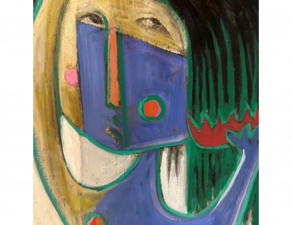 "Girl With Comb" an Original painting by Angel Botello